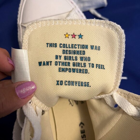 New Converse All-Star Chuck Taylor Empowered By Her Athletic Sneaker Size 8.5 - Picture 2 of 5